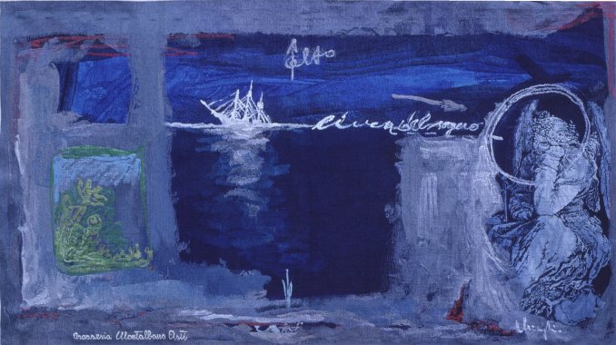Valerio Miroglio: MELANCOLIA, cm.231x132, 1984, alto liccio